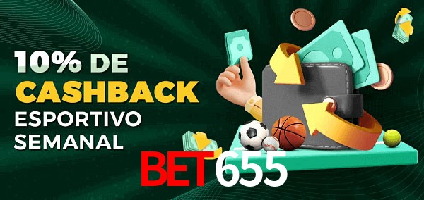 10% de bônus de cashback na Bet655